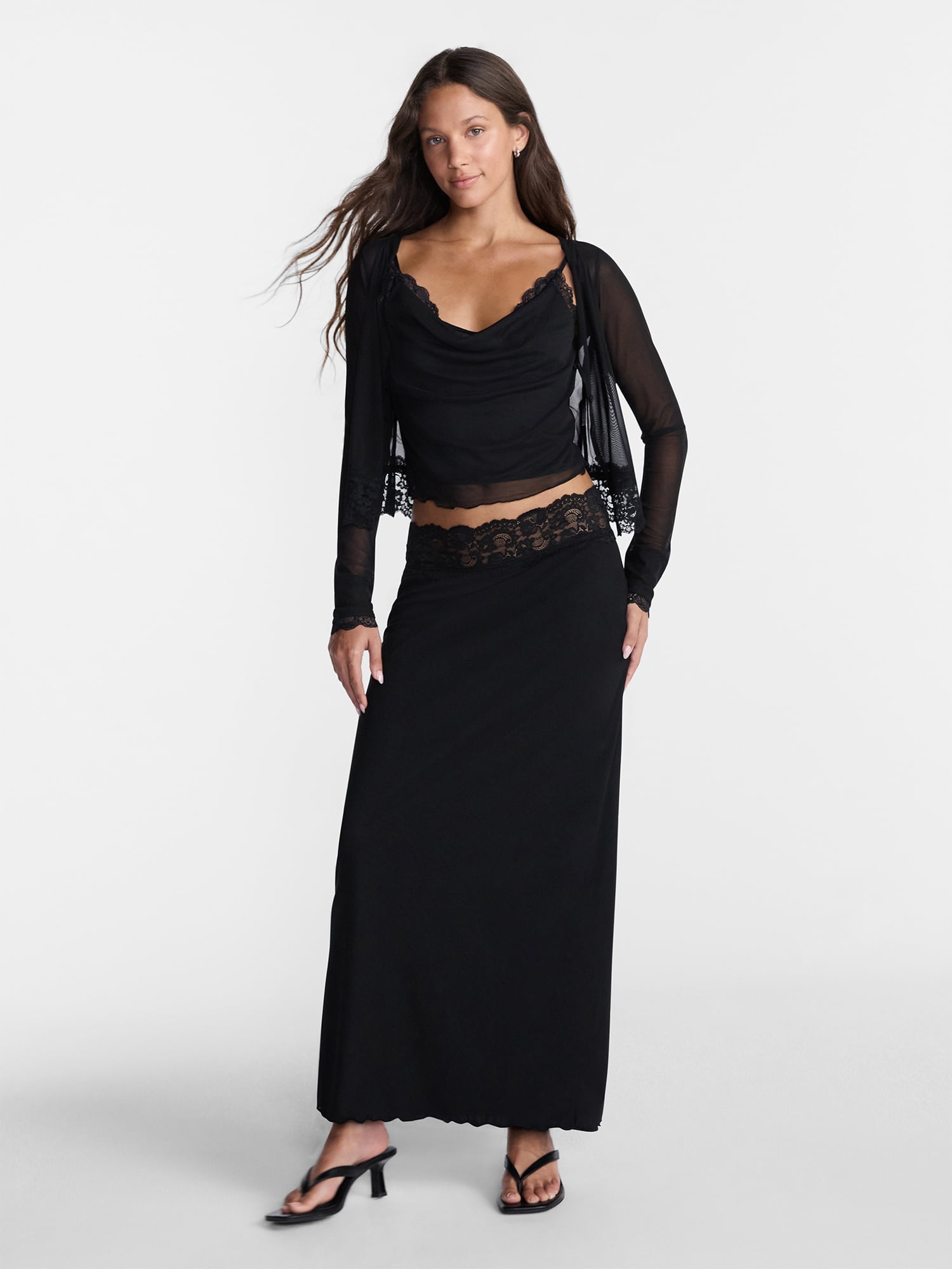 No Boundaries Mesh Maxi Skirt, Women’s XXS-XXL