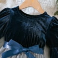 thumbnail image 5 of Ketyyh-chn99 Toddler Baby Girl Christmas Dress Little Girls Velvet Tulle Tutu Dresses Kids Long Sleeve Fall Winter Xmas Outfits for 4-5 Years,Blue, 5 of 5
