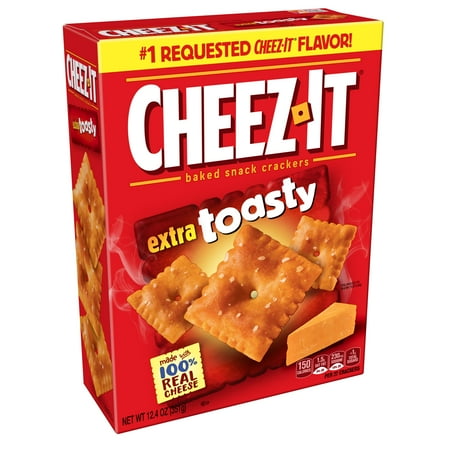 - (2 Pack) Cheez-It Baked Snack Crackers Extra Toasty 12.4 oz