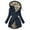 Dark Blue, variant on BiZtdJrK Long Winter Coats for Women Fleece Lined Warm Puffer Jacket Single Breasted Fashion Casual Overcoat with Hood Dark Blue XL