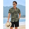 thumbnail image 3 of COOFANDY 2 Piece Set for Men Cruise Outfits Set Mens Summer Vacation Outfit Short Sleeve Button Down Shirts, 3 of 7