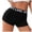Z23-Black, variant on Women’s Boyshort Briefs, Mid Waist Butt Lifting Seamless Underwear with Letter Waistband Stretchy Breathable Comfortable Panties