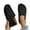Black 2, variant on Flats for Women Round Closed Toe Mules Slip On Cork Footbed Sandals Soft Orthopedic Shoes Beige 5.5