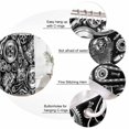 thumbnail image 3 of Vintage Car Bathroom Shower Curtains with 12 Hooks Polyester Waterproof Shower Curtain for Stalls and Bathtubs Automobile Car Parts Engine Print Black Decorative Bathroom Privacy Curtain 54x78 Inches, 3 of 9