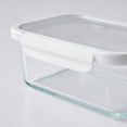 thumbnail image 5 of (2 pack) Better Homes & Gardens 2 Pieces 4 Cup Rectangle Glass Food Storage Container with Tritan Lid, Set of 1, 2 Pieces, 5 of 7