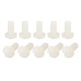 thumbnail image 1 of Unique Bargains Nylon Machine Screws, M5x10mm Slotted Pan Head Fasteners Bolts, White 50Pack, 1 of 4