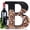 Black (B), variant on Made Easy Kit Metal Letter Wine Cork Keepsake Saver & Holder Monogram w/Free Wall Mount Kit A-Z