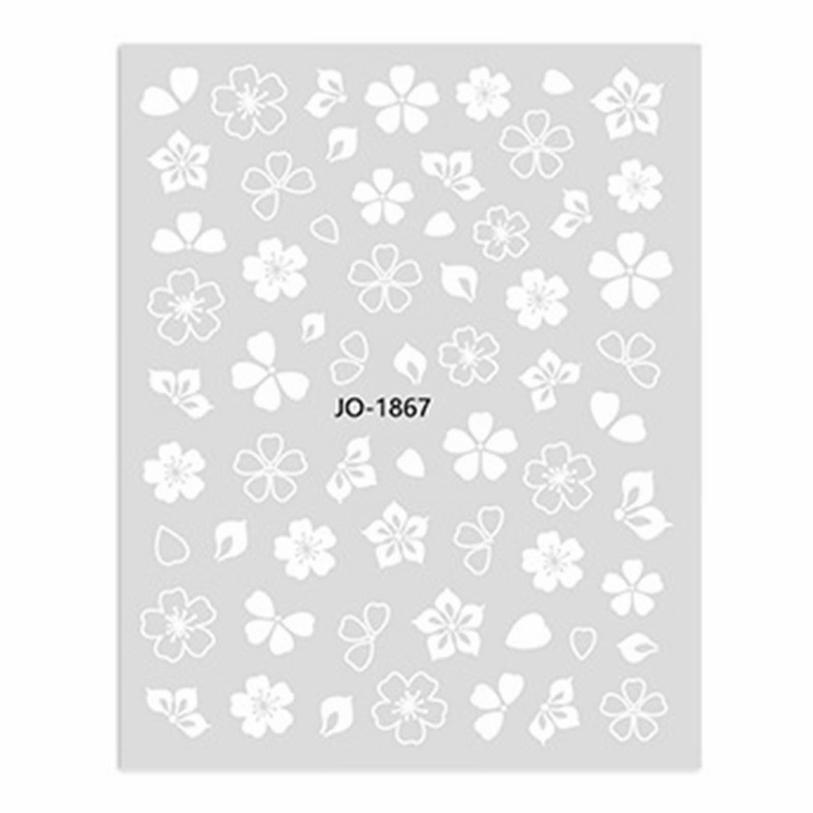 White's Flower Ice Flower Stickers Small White's Flower Waterproof Tape