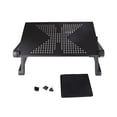 thumbnail image 2 of Support d'Ordinateur Portable Réglable en Alliage d'Aluminium Support de Table de Lit Pieds Pliables Rehausseur de Notebook Plateau de Lecture avec Coussin, 2 of 6