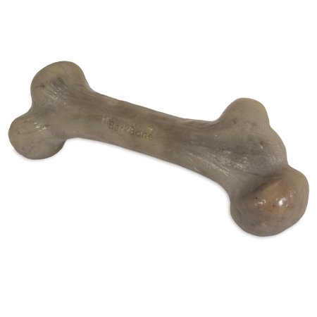 UPC: 0856400007312 | Pet Qwerks Dinosaur BarkBone – Nylon Dog Bone for Aggressive Chewers – Steak Flavor – 9.75