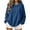 Blue(Ladies Tops), variant on Chunky Ribbed Knit Oversized Sweater for Women Drop Shoulder Fall Winter Pullover