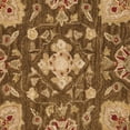 thumbnail image 3 of SAFAVIEH Anatolia Venice Traditional Wool Area Rug, Brown/Green, 6' x 6' Round, 3 of 4