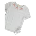 thumbnail image 2 of Glitter Girl Girls' Cherry Bow T-Shirt Color: white Size: 14 - 16, 2 of 3