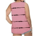 thumbnail image 4 of USSUMA Womens Tops Dressy Casual Summer Sleeveless Striped Color Block Shirts for Women Trendy Plus Size Flowy Tank Tops V Neck T-Shirts Blouses for Women Plus Tunic, 4 of 6
