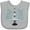 AC-Heather Grey, variant on Inktastic I'm Just Here for the Cake Funny Wedding Boys or Girls Baby Bib
