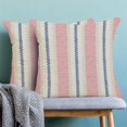 thumbnail image 2 of Hot Pink Blue Summer Outdoor Pillow Covers 16 x 16 Inch,Boho Polka Dots Striped Decor Throw Pillows for Couch Bed,Geometric Modern Farmhouse Decorative Pillowcase Linen Cushion Cover Set of 2, 2 of 6