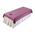 thumbnail image 2 of Stgfyxgs Salon Sofa Cover, with Face Hole, Professional Massage Table Cover, Washable, Lightweight And Soft, Beauty Bed Cover for Salon Purple, 2 of 9
