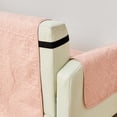 thumbnail image 4 of Reversible Quilted Furniture Protector, Machine Washable Slipcover, Sofa, Dusty Rose / Taupe, 4 of 6