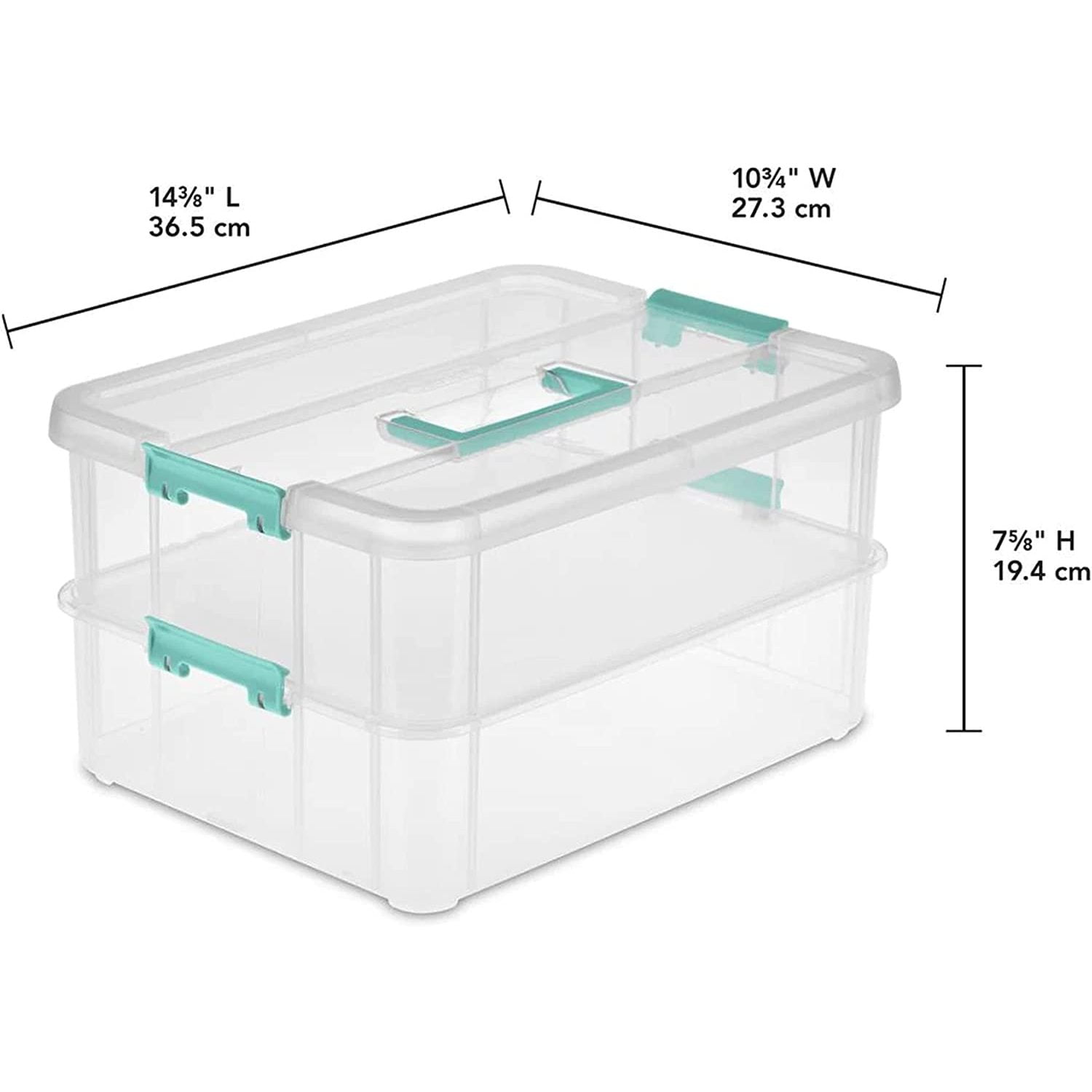 Goplus 12 Pack 156 Quart 144 Liter Latch Stack Storage Box Tubs Bins  Latches Handles Brand