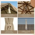 thumbnail image 3 of LAGarden BOHO 7' Fringe Patio Umbrella with Fringe UPF50+ Boho Style 5-Year-Non-Fading for Yard,Model:BH7W-10, 3 of 9