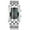 silver, variant on Creative Mens Binary Matrix Blue LED Digital Watch Fashion Classic Black Plated Waterproof LED Backlight Bracelet Watches