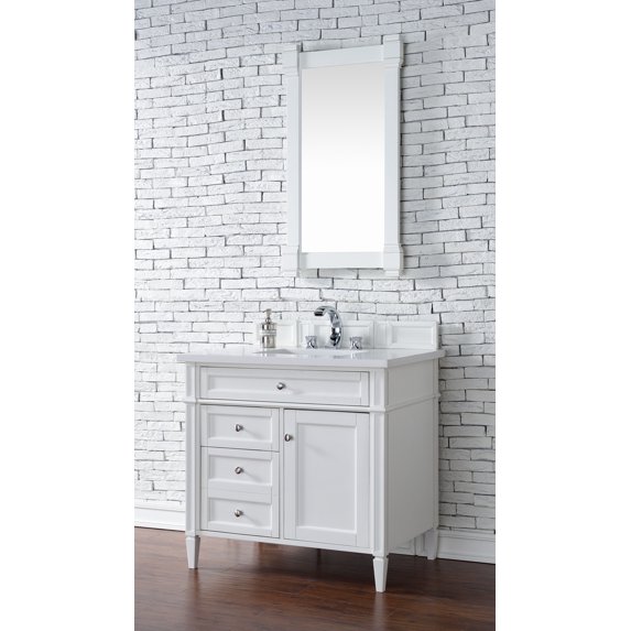 James Martin Vanities 650-V36-3Clw Brittany 36" Free Standing Single Basin Hardwood Vanity
