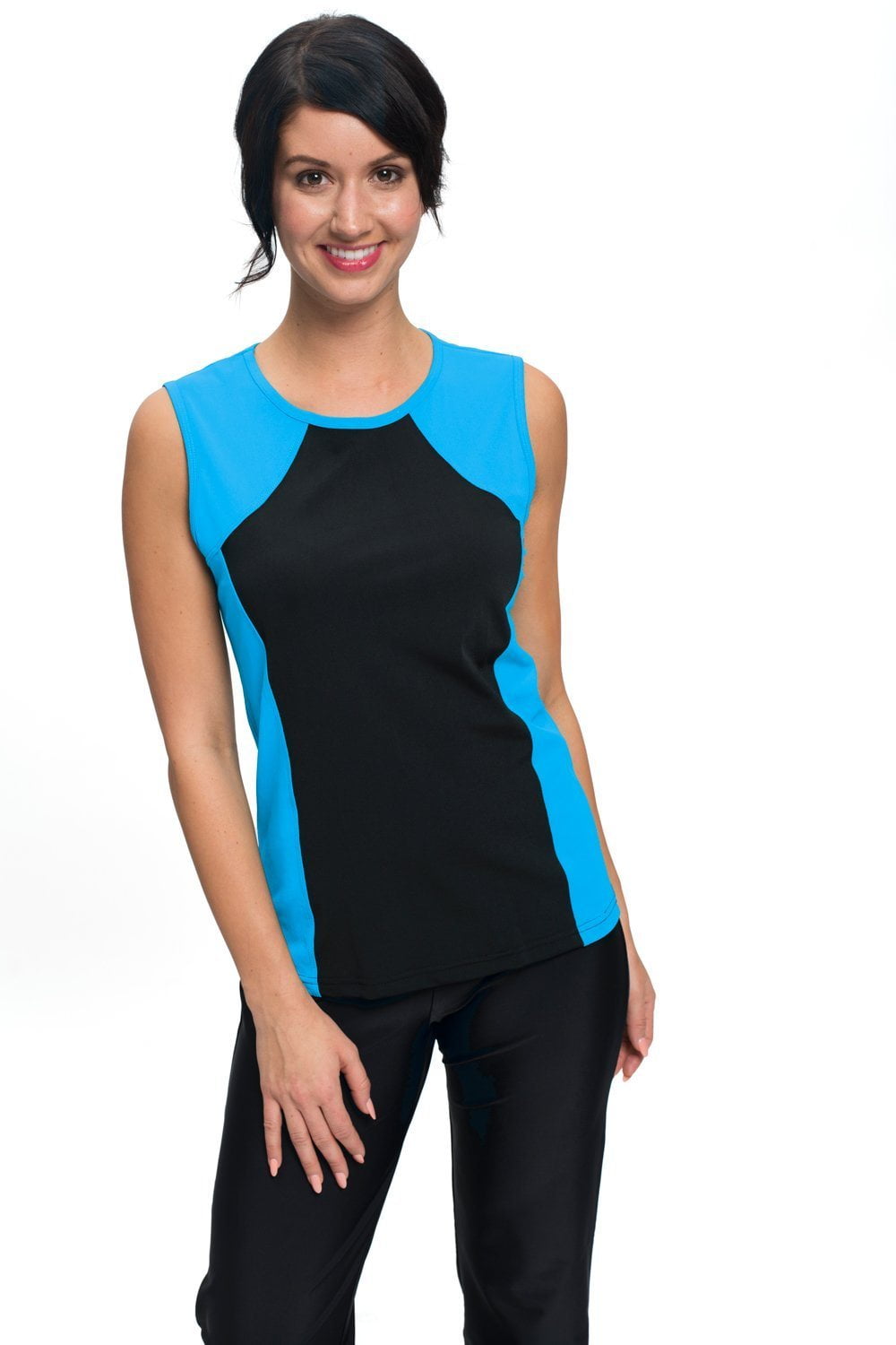 sleeveless swim top