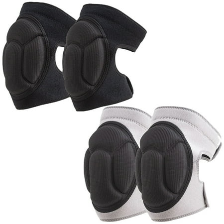 

Elbourn 2-Pair Knee Pads Adults Kids for Volleyball Football with Thick EVA Foam Anti-Slip Knee Compression Sleeve for Work
