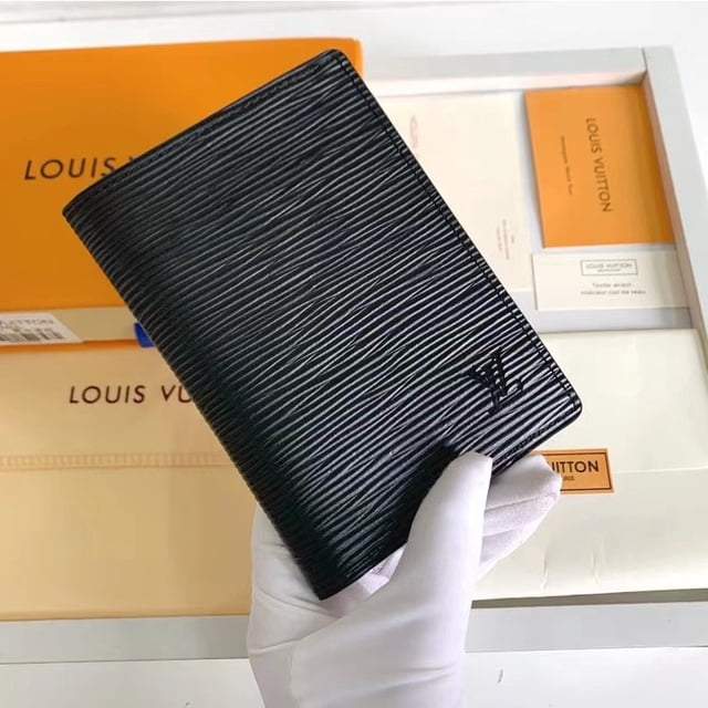 Tiro Físico L.V Nuevo Soporte Para Pasaporte Para Hombre MonogramM60181 Cartera Con Caja