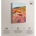 thumbnail image 2 of Horses in Beautiful Pasture Canvas Trendy Western Print by Art Remedy, Gallery Wrapped, 10" x 15", 2 of 7