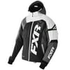 FXR Revo X Snowmobile Jacket Authentic Crossover Black White Weave Charcoal - Large 170025-1002-13