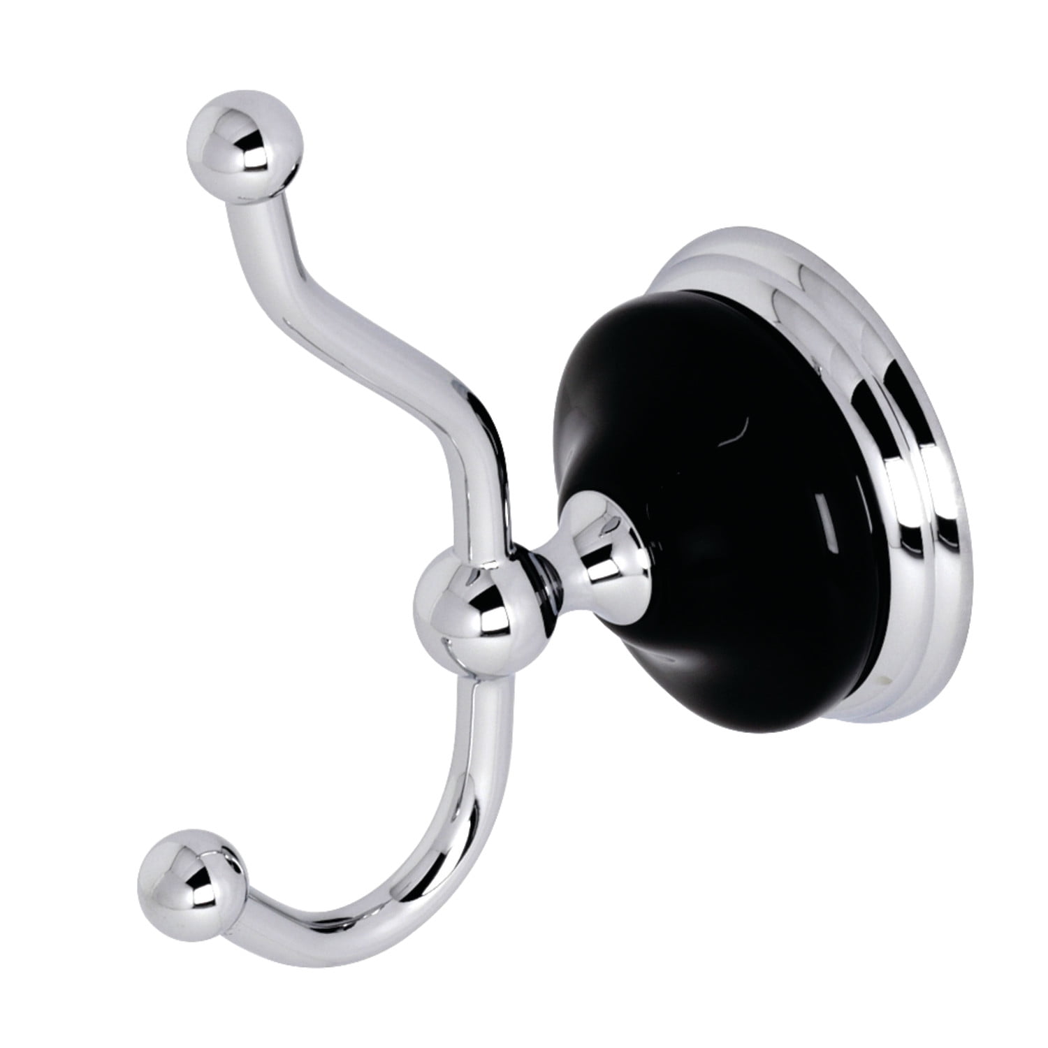 Kingston Brass Water Onyx 4-Piece Wall Mounted Bathroom Accessory Set, Polished Chrome