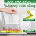 thumbnail image 3 of Reusable Food Storage Bags, 4 Pack Reusable Gallon Bags Seal & Leak Proof, BPA Free Reusable Freezer Bags for Travel, Marinate Meats, Fruit or food Storage, 3 of 6