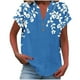thumbnail image 1 of Vestidos Casuales Para Mujer, Blusas De Mujer De Moda Camiseta informal de manga corta con cuello en V y botones para mujer, 1 of 5