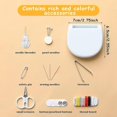 thumbnail image 2 of Travel Sewing Kit 2-Pack, Portable Mini Sewing Supplies Set with Scissors Threads Needles, 2 of 5