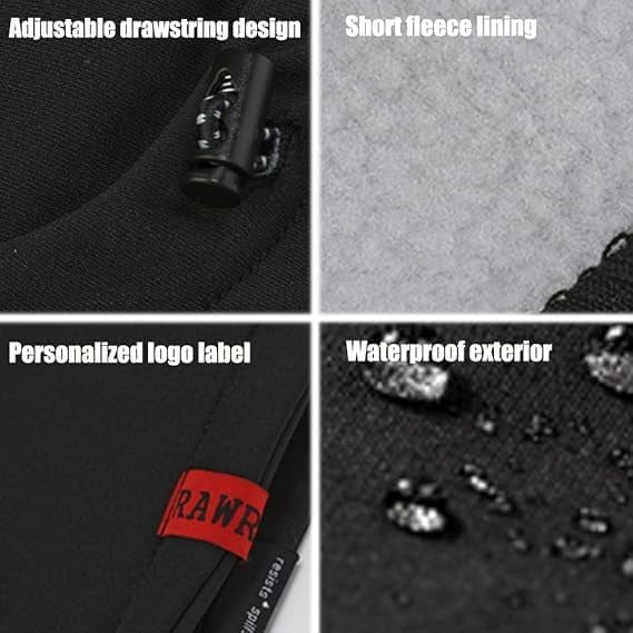 Agriculturi Waterproof Fleece-Lined Hood,Right Over Helmet Hoodie,Winter Face Mask,Warm Ski Helmet Cover,for Snowboarding,Skiing,Ice Fishing,Hiking and Other Winter Outdoor Activities