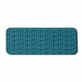 thumbnail image 1 of Abstract Computer Mouse Pad, Snake Inspired Curved Motif Vintage Orient, Rectangle Non-Slip Rubber Mousepad Large, 31" x 12" Gaming Size, Sea Blue Charcoal Grey, by Ambesonne, 1 of 2