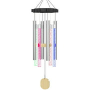 GAZI Solar Changing Wind Chime Waterproof LED Colorful Light For Home Party Yard iron