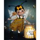 thumbnail image 2 of Cuadros Decorativos Bee Girl 5D DIY Diamond Painting Kits Full Square Drill Wall Art Decor (F939) Wdftyju embutido en tela, 2 of 9