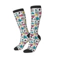 thumbnail image 2 of Balery Turtle Printed Novelty Socks Men's Women's Crew Socks Sports Socks Knee High Socks Cotton Socks Quirky and Cool Socks, 2 of 9