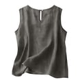 thumbnail image 7 of ChoXxx Women's Plus Size Sleeveless Loose Fit Camisole Tank Summer Dark Gray XL, 7 of 7