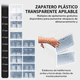 thumbnail image 2 of 12 Pzs Zapatera Caja Apilable Plegable Organizador Multiusos Xtellar Color Blanco, 2 of 3
