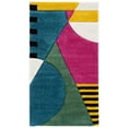 thumbnail image 2 of Safavieh Hollywood Priscilla Abstract Area Rug, Peacock Blue/Fuchsia, 2'3" x 4', 2 of 8