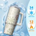 thumbnail image 4 of 30oz Christmas Cup with Lid and Straw, Red Reindeer Stainless Steel Insulated Tumbler Gifts, 4 of 5