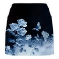 thumbnail image 5 of HaoXianJian Plus Size Women's Tennis Skirts Golf Skorts Mini Skirt Floral Print Middle Waisted Lightweight Athletic Liner Shorts Summer Clothes Casual Workout Built-in Sports Shorts Activewear S-4X, 5 of 6