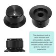 thumbnail image 3 of Aluminium Potentiometer Knobs Volume Tone Control Top Hat Knob for Guitar Instruments Black 4, 3 of 5