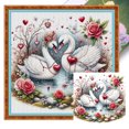 thumbnail image 1 of Kit Punto Cruz Con Cisne Hilo Algodón Ecológico Bordado 11CT 40x40cm, 1 of 9