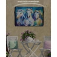 thumbnail image 6 of Outdoor TV Cover 70 to 75 Inch Weatherproof, Watercolor Horse Pattern Waterproof TV Screen Protector for Outside Decor with Zipper and Pocket 68"L x 42"H , White Blue Turquoise Green, 6 of 7