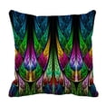 thumbnail image 1 of Funda de Almohada ABPHQTO Estampado Fractal Estilo Vidrieras 45x45 cm, 1 of 1