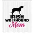 thumbnail image 3 of Irish Wolfhound Shower Curtain, Monochromatic Pet Layout and Animal Owner Related Inscription, Fabric Bathroom Set with Hooks, 69W X 70L Inches, Charcoal Grey Hot Pink, by Ambesonne, 3 of 3